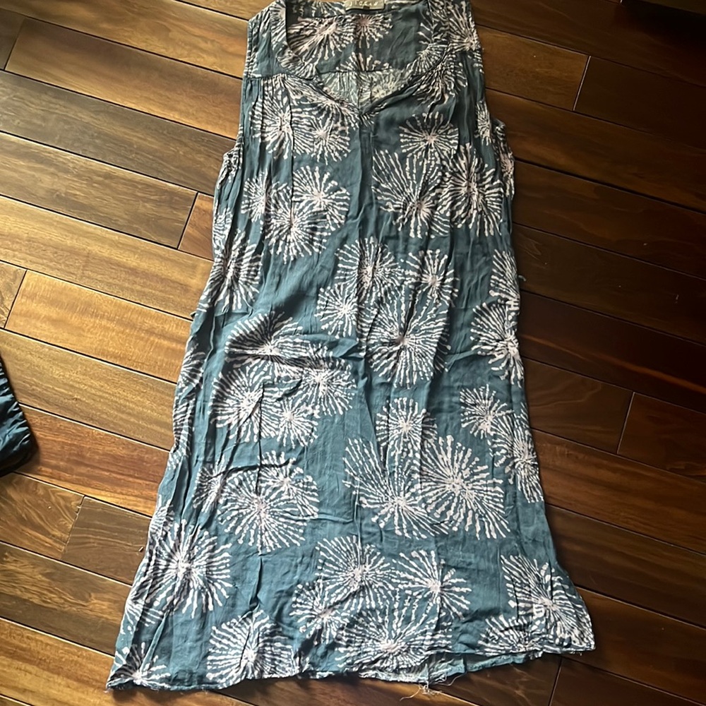 Blue and pink boutique sundress